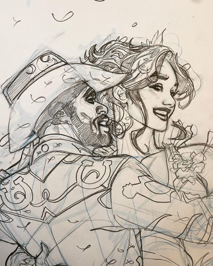 Adventureman 9 Cover Pencils