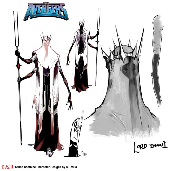 Avengers The Ashen Combine Lord Ennui Design