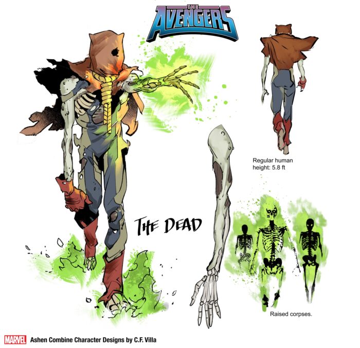 Avengers The Ashen Combine The Dead Design